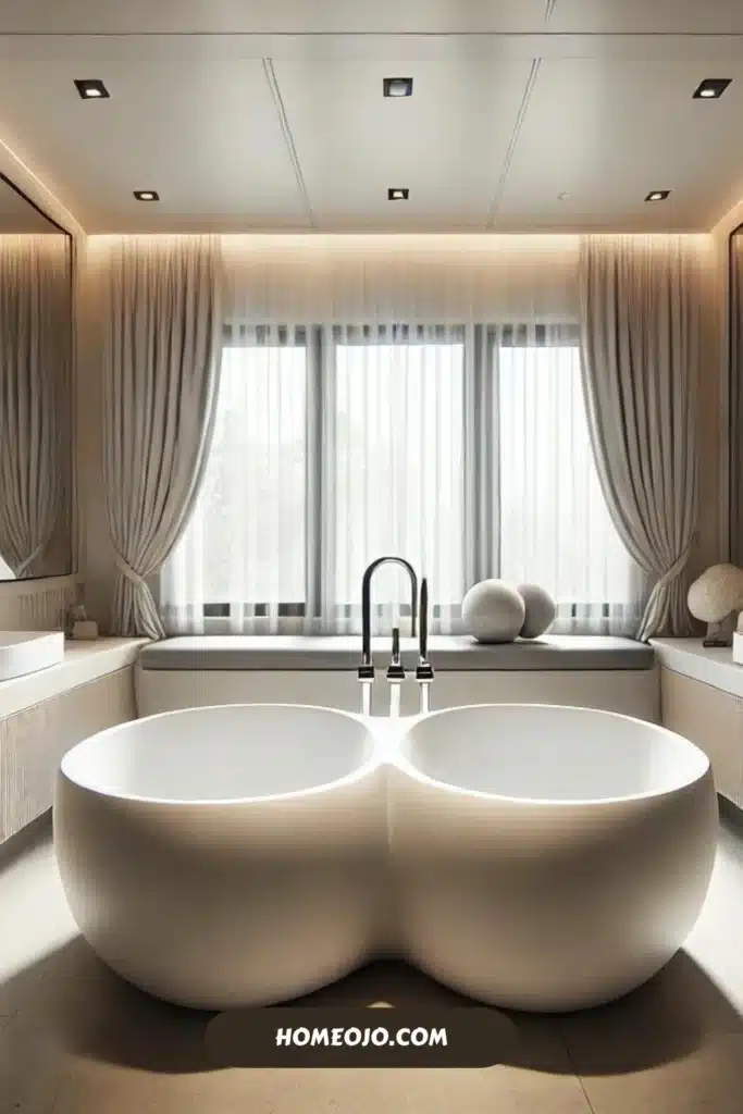 Two ends bathtub