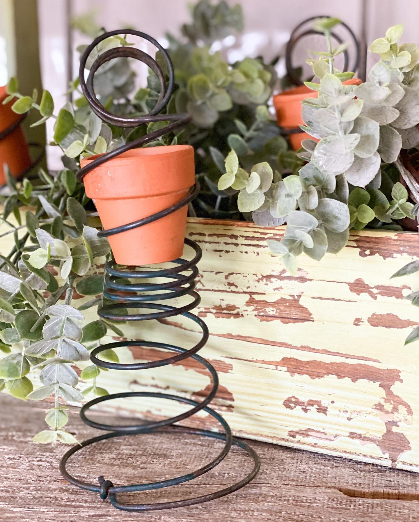 Bedspring Garden Decor