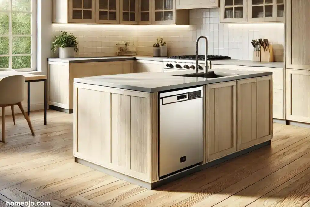 Kitchen Island with Dishwasher