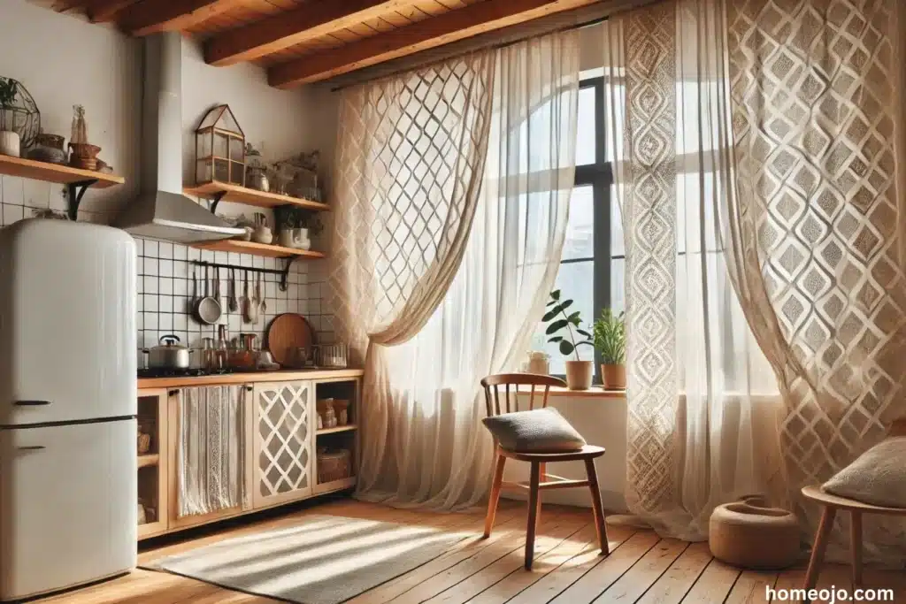 Boho Kitchen Curtains