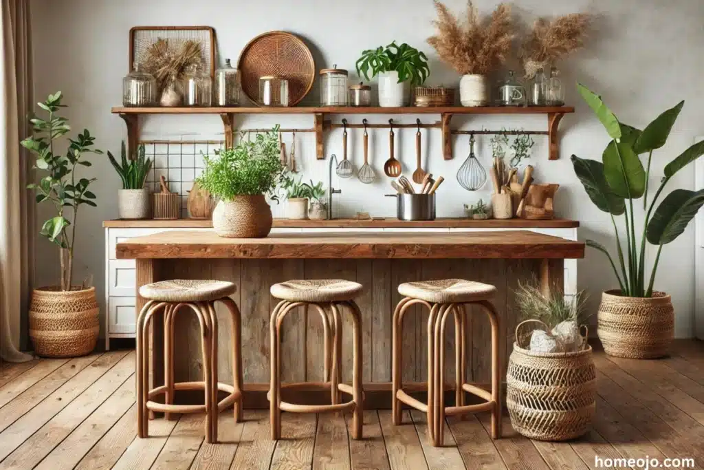 Boho Kitchen Island