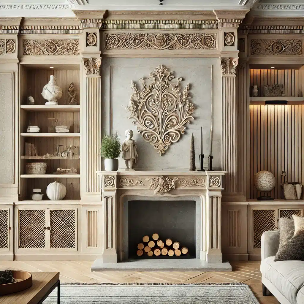 Ideas Of Living Room Built-Ins with Fireplace That Look Warm!