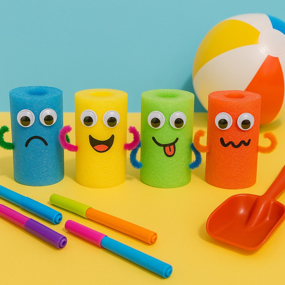 DIY Pool Noodle Monsters