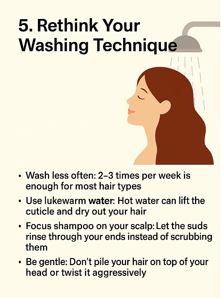 Dry Hair Tipes- Rethink Your Washing Technique