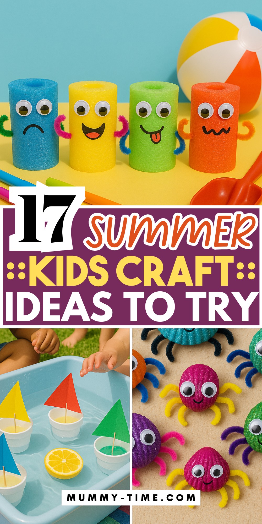 Easy Summer Craft Ideas for Kids-PIN
