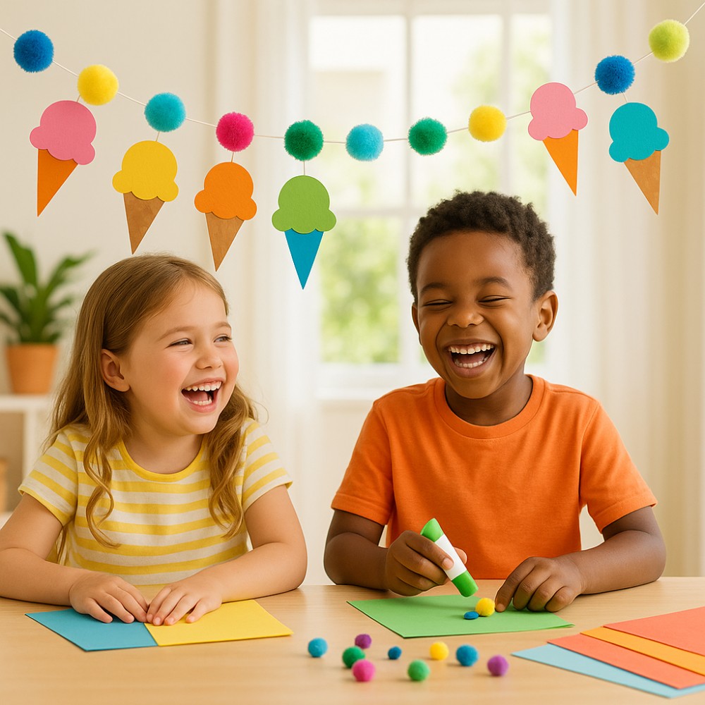 Ice Cream Cone Garland