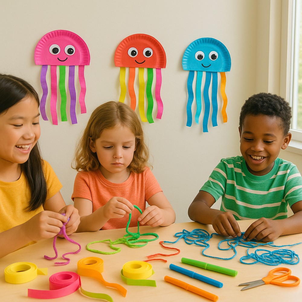 Make Your Own Paper Plate Jellyfish