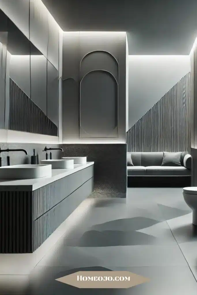 Neutral bathroom with sleek look