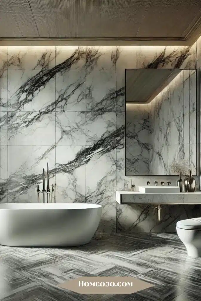 Marble tiles with different designs