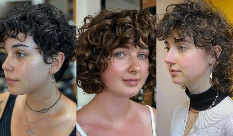 24 Curly Hairstyles For Round Faces Over 40