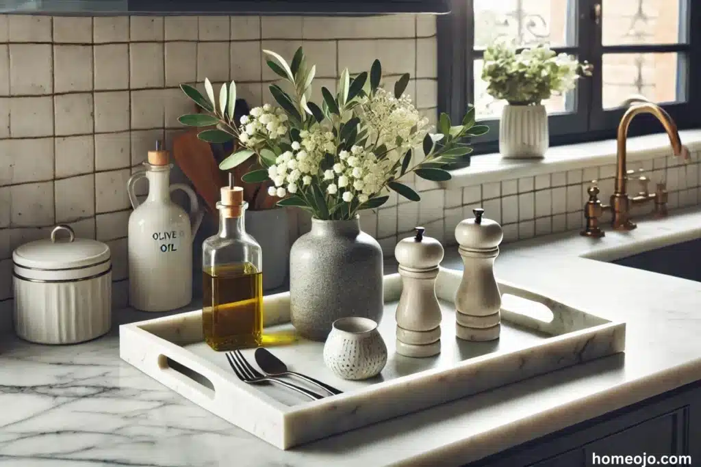 Kitchen Counter Decor Tray