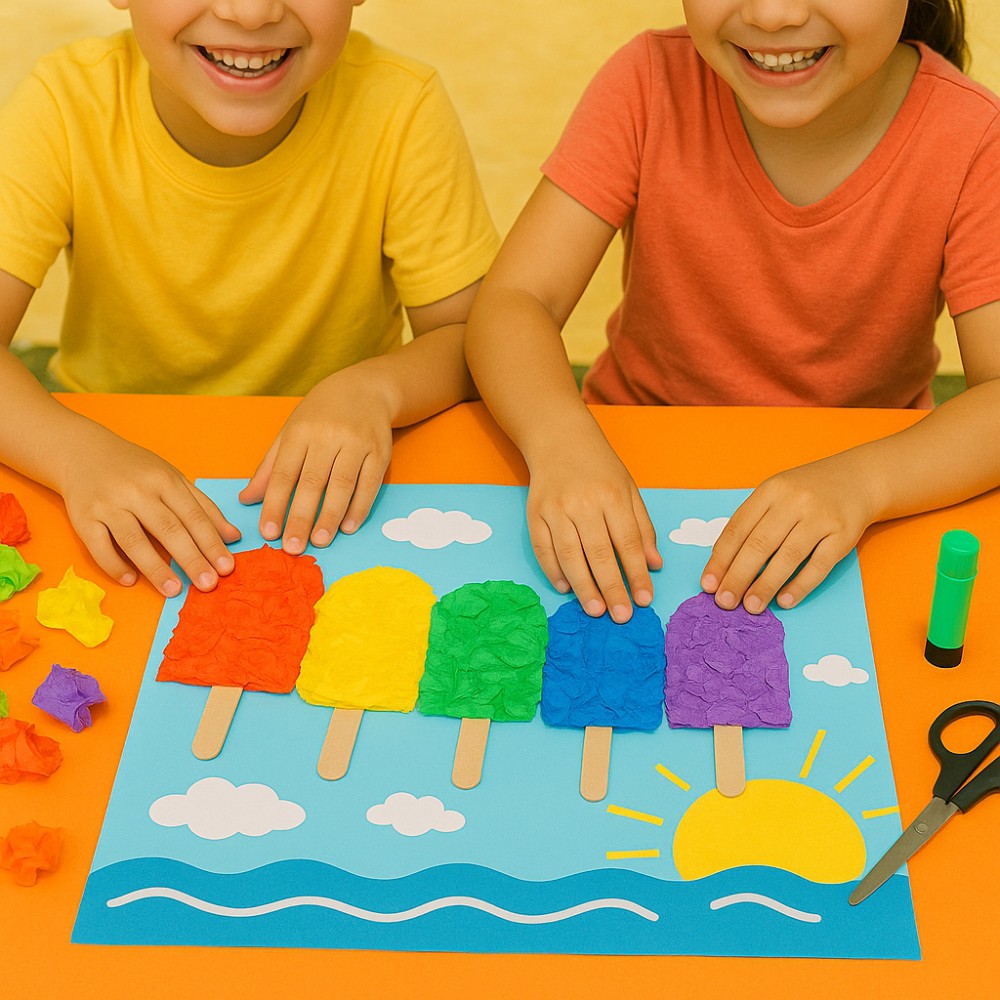 Tissue Paper Ice Pops