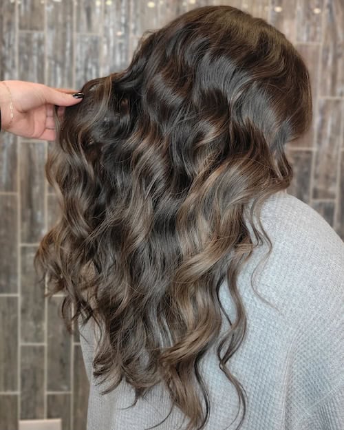 cami beauty brunette waves