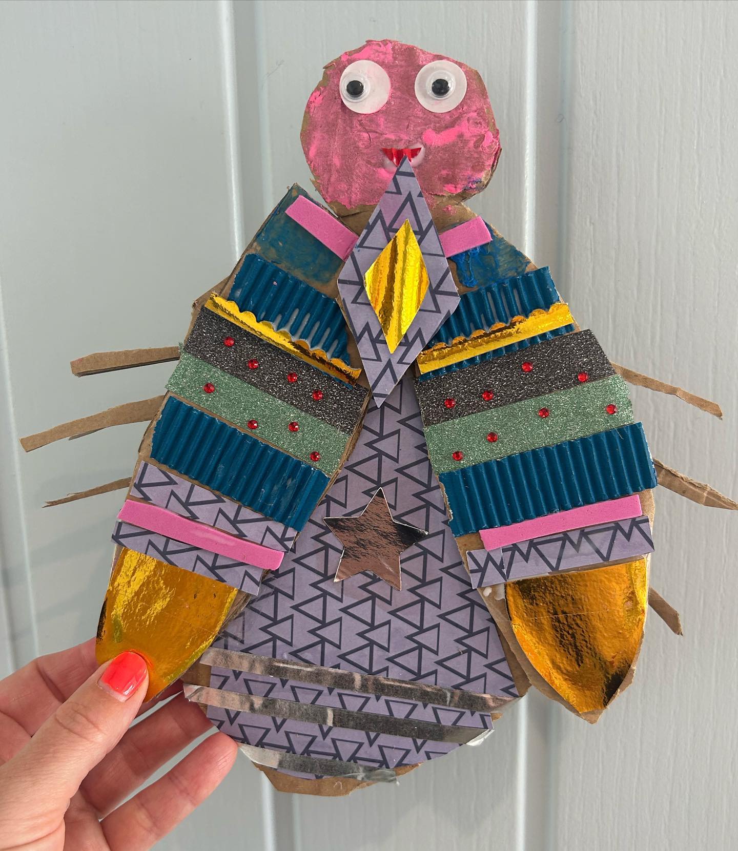 Patterned Cardboard Bug Craft
