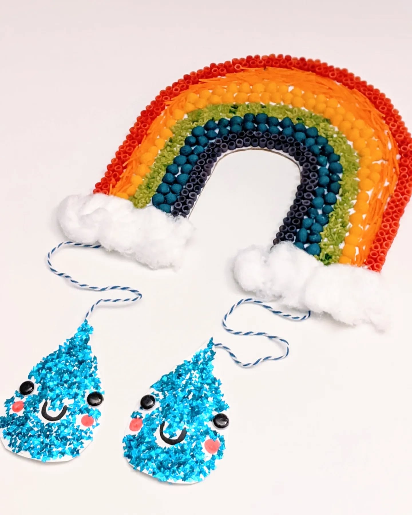 Pasta Rainbow Craft for Spring