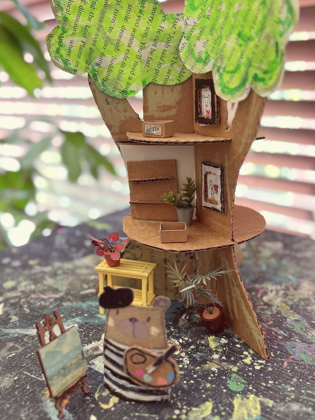 Cardboard Tree House Craft