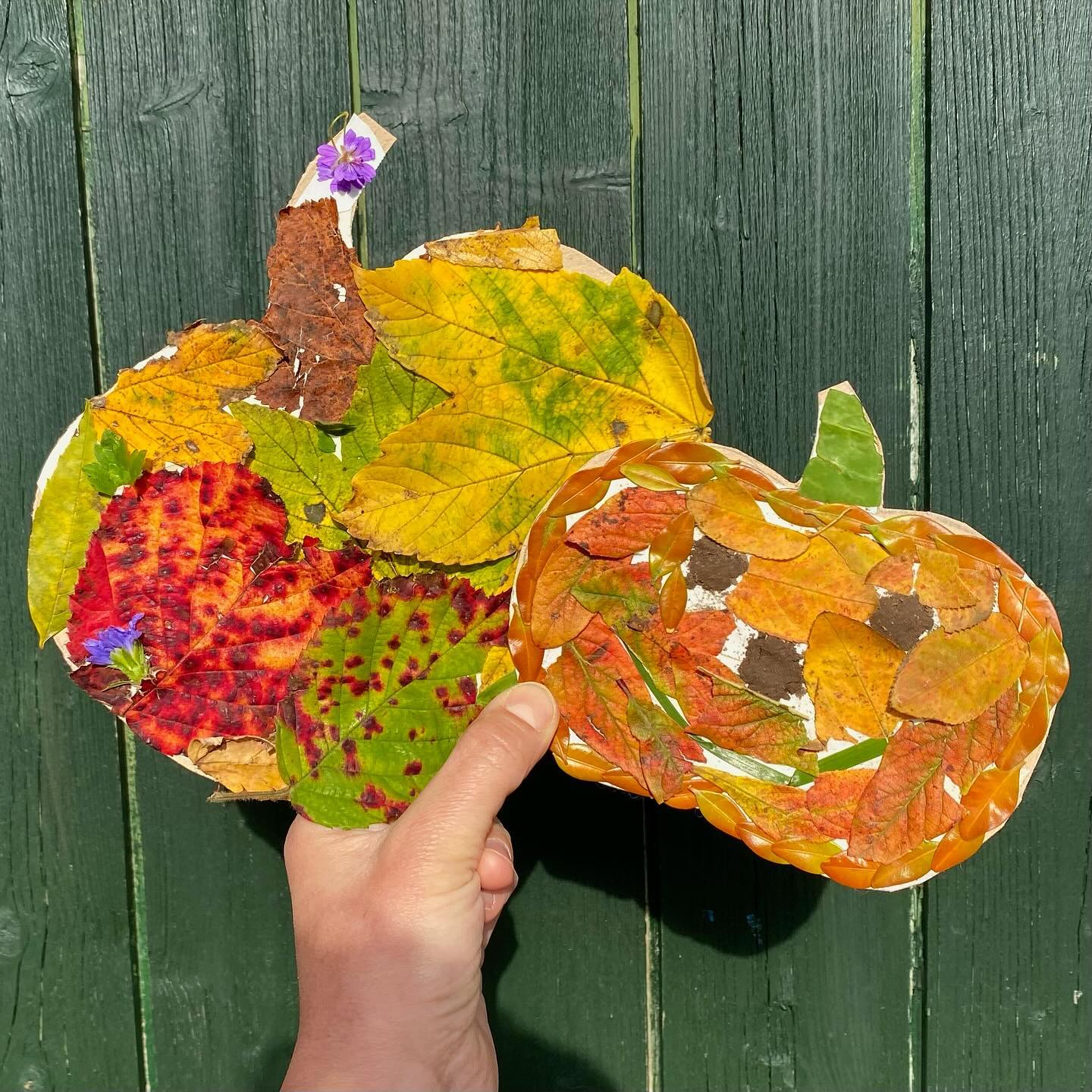 Leaf pumpkins craft