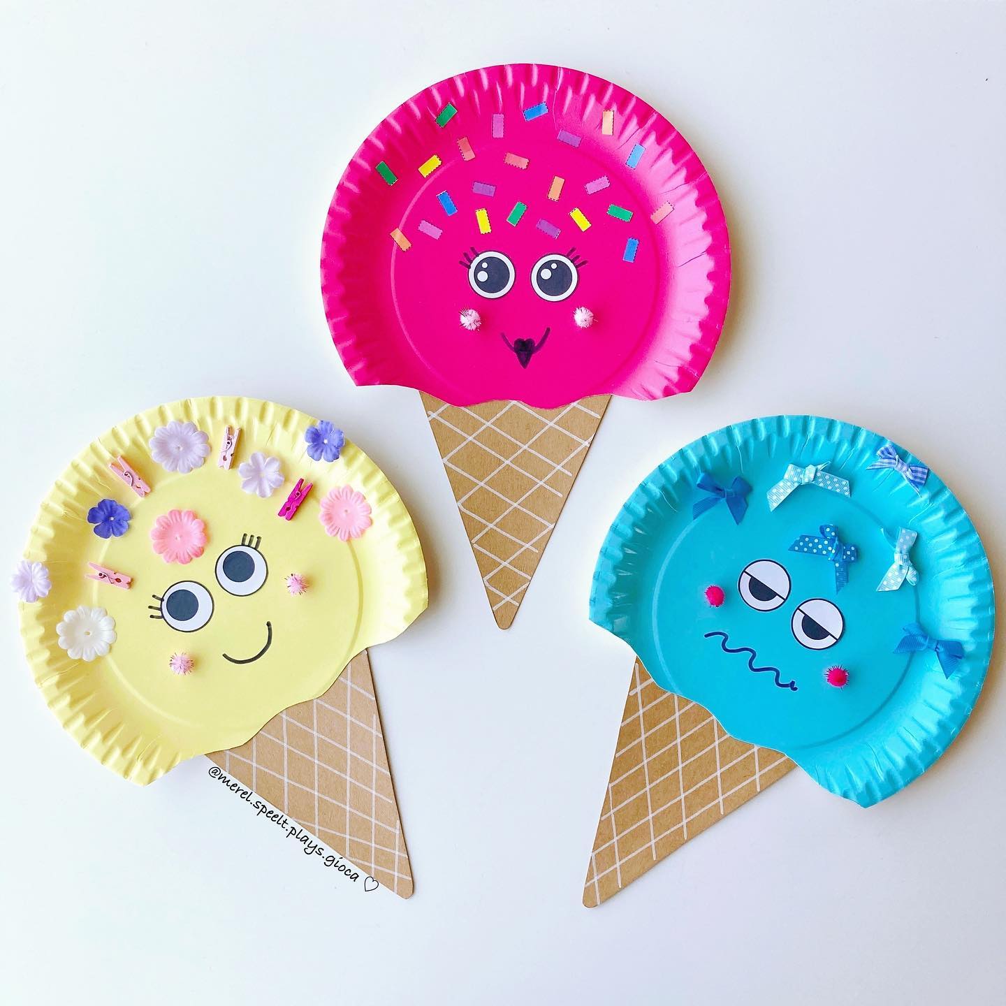 Paper Plate Ice Cream Crafts