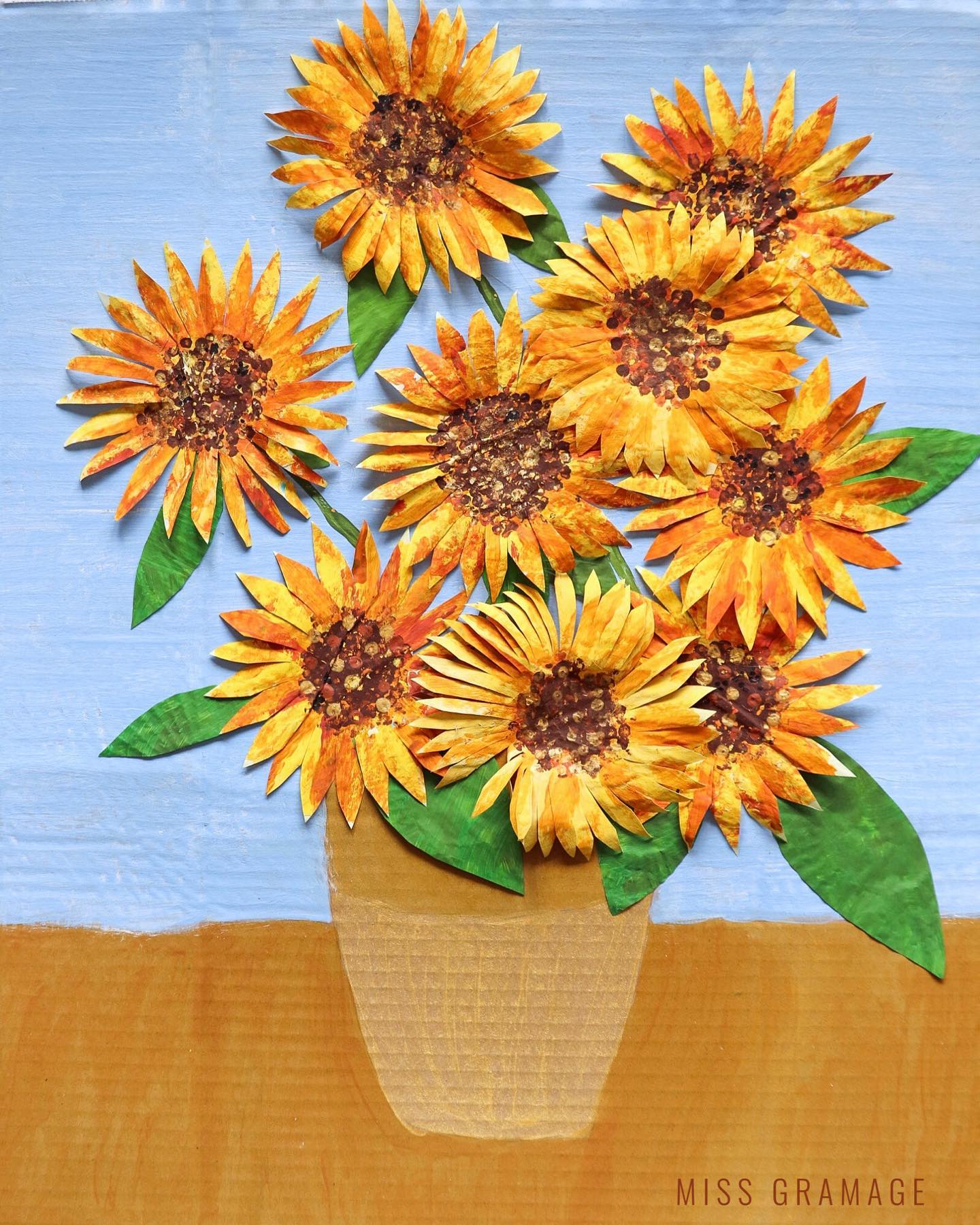 DIY Cardboard Sunflower Craft