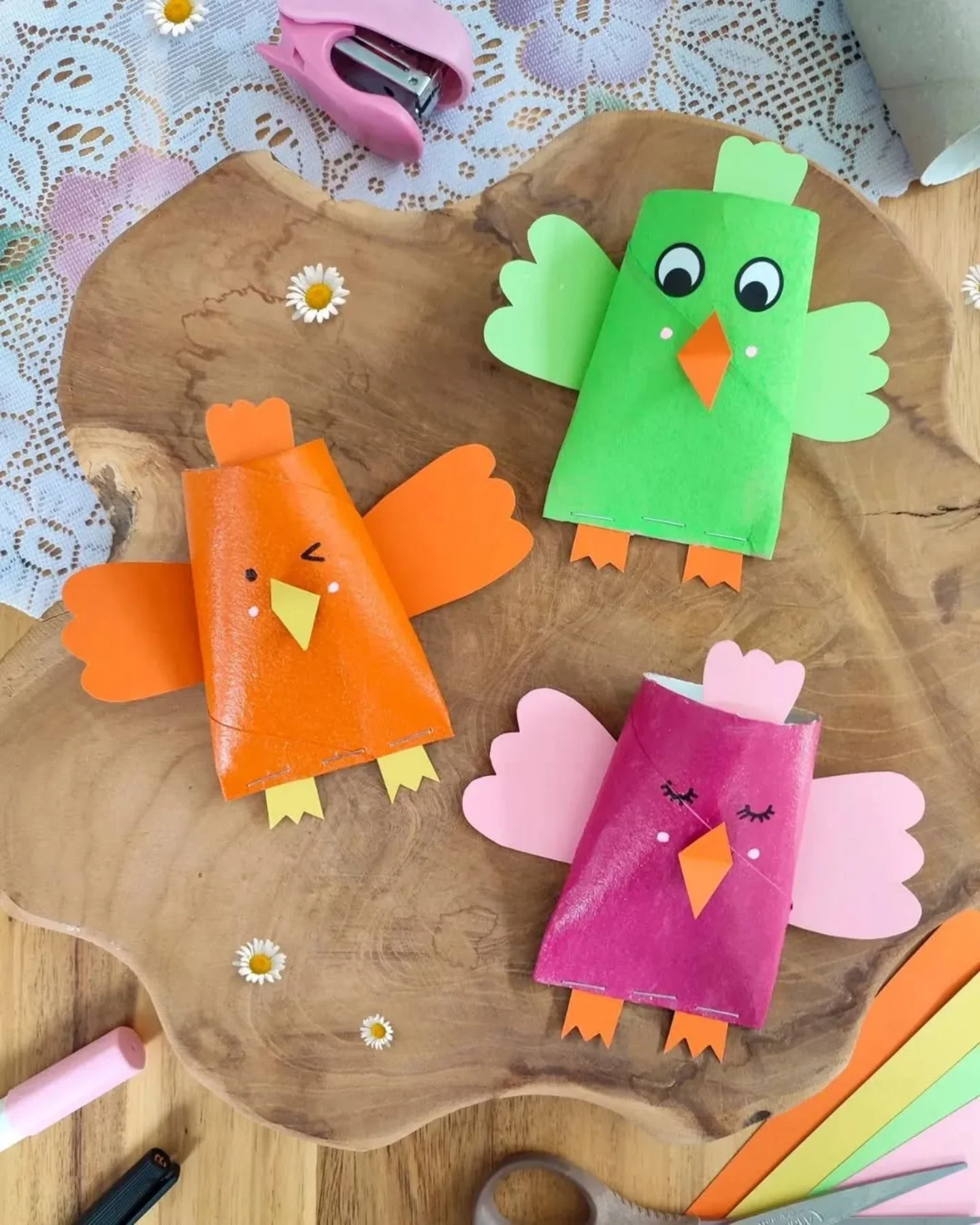 DIY Paper Roll Bird Craft