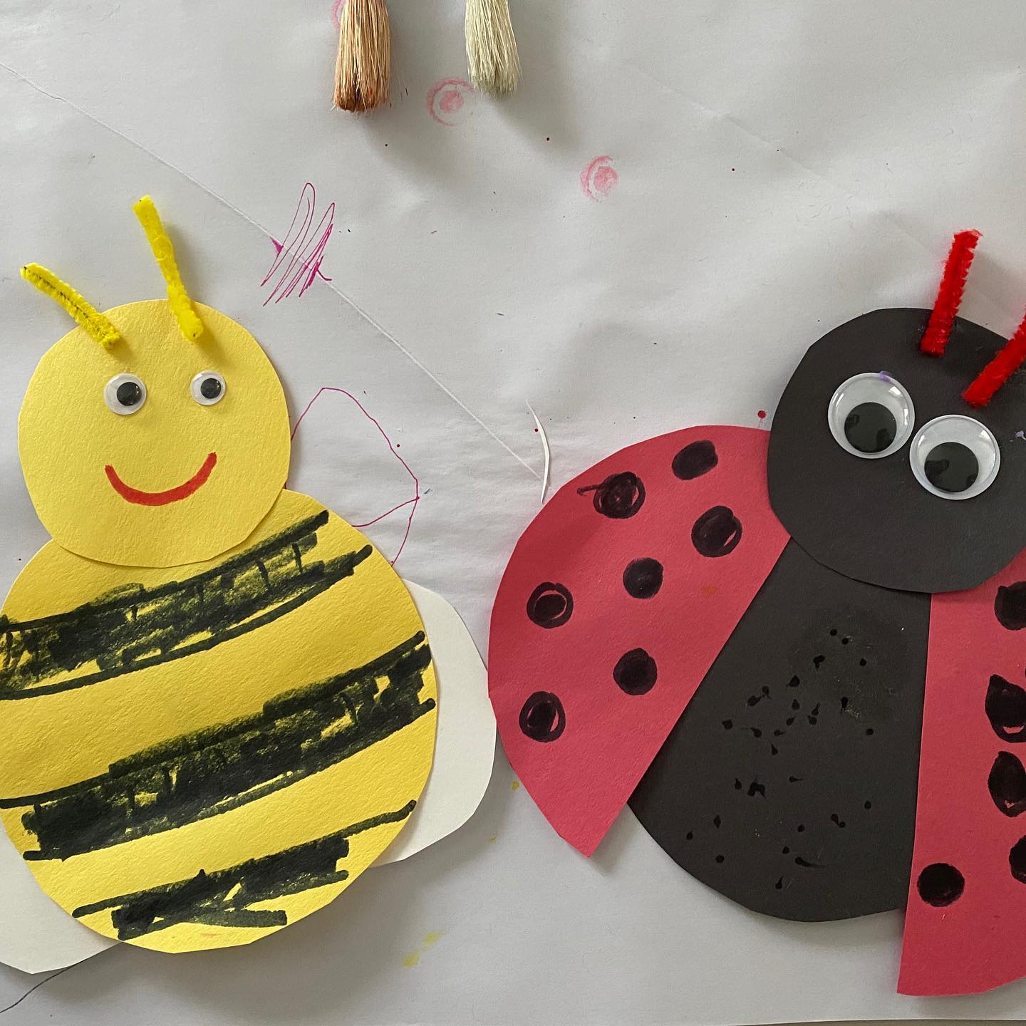 Colorful Paper Bug Craft