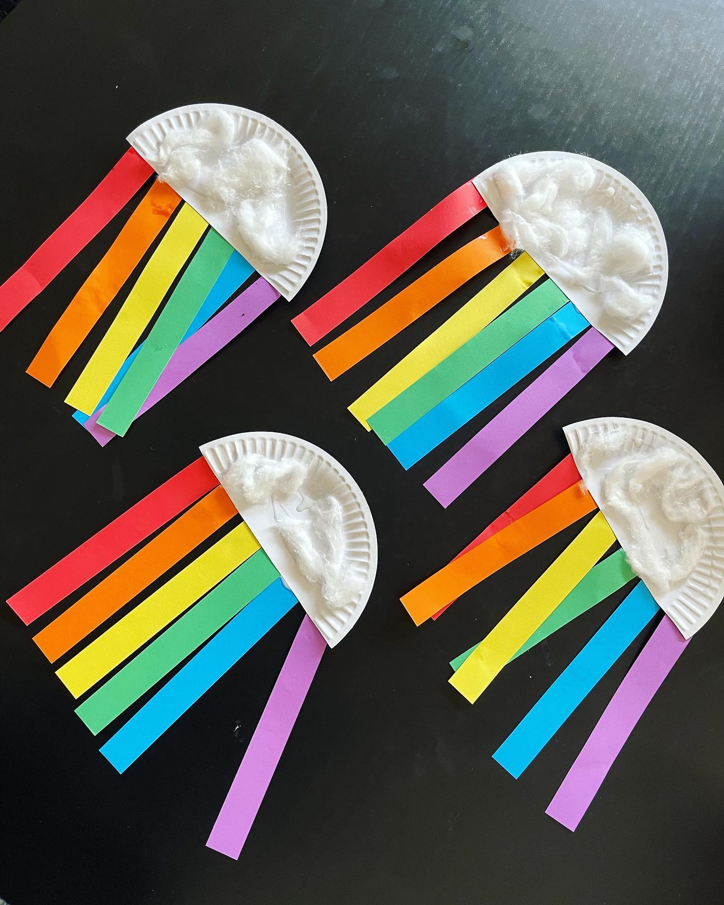 Paper Plate Rainbow Craft