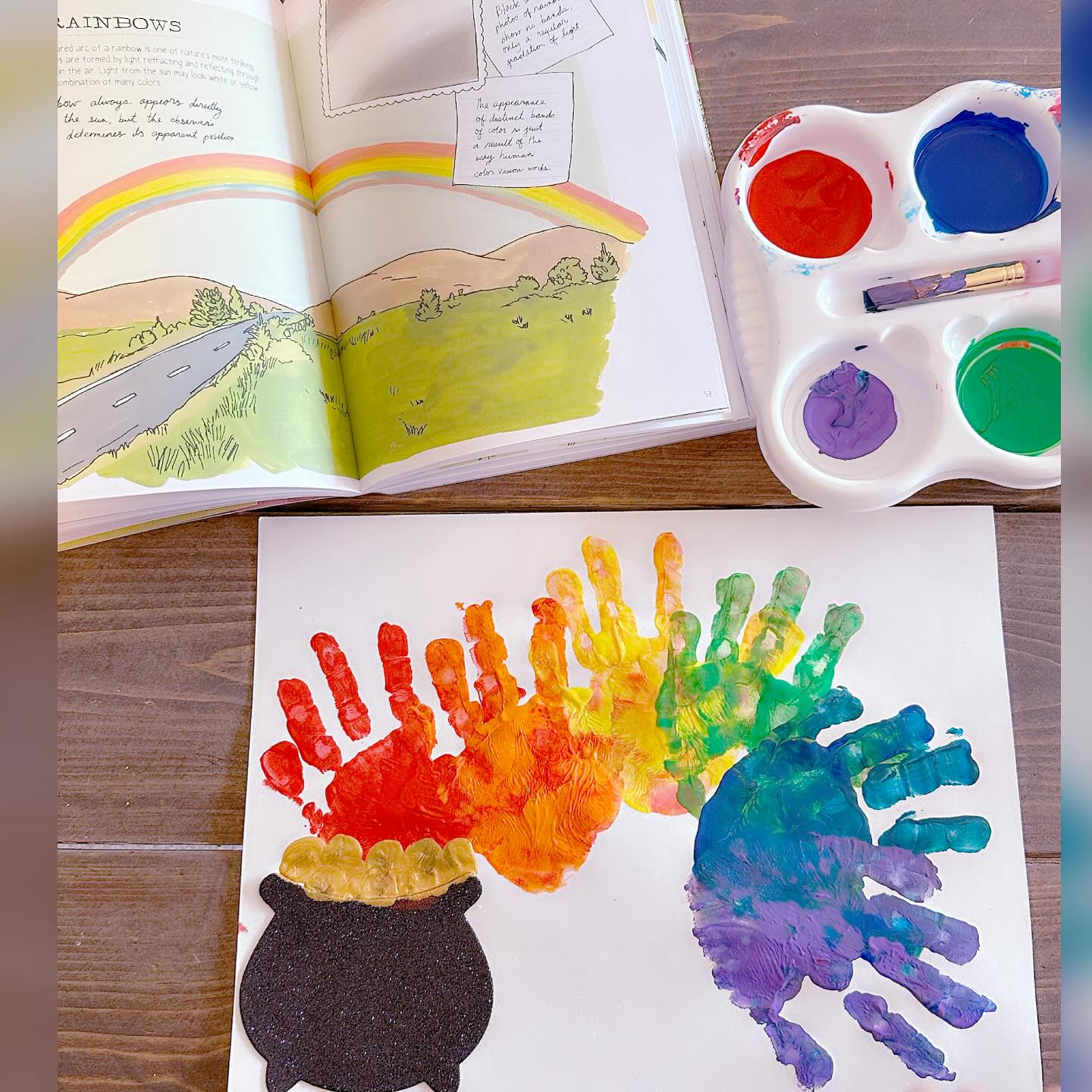 Fingerprint Rainbow Craft