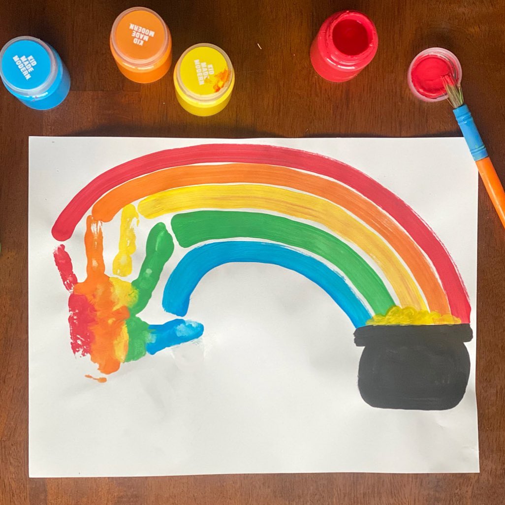 Rainbow Handprint Craft