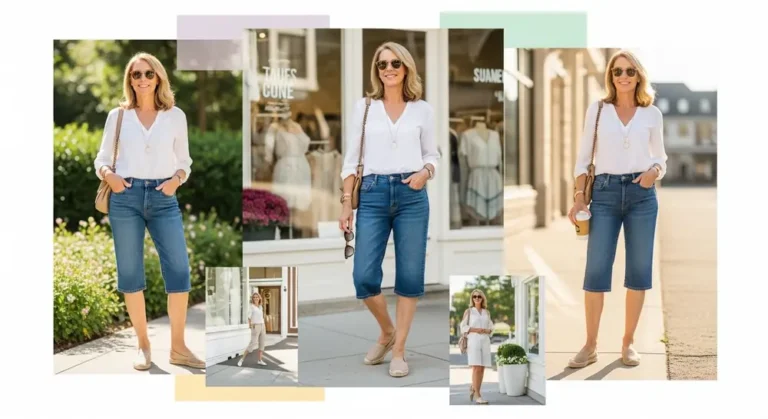 Discover 21 flattering and stylish Bermuda shorts outfits for women over 50 that balance comfort, confidence, and effortless summer fashion. From brunch looks to beach strolls, these age-appropriate outfit ideas will surprise you—in the best way.
