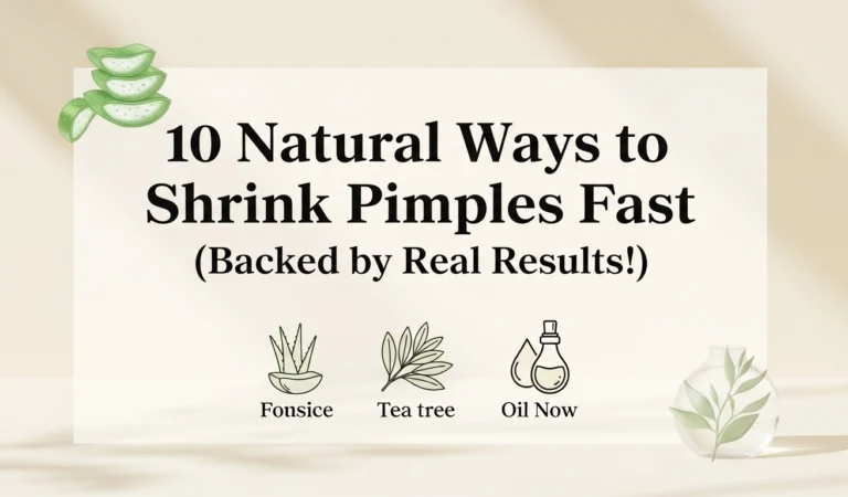 10 Natural Ways to Shrink Pimples Fast (Backed by Real Results!)