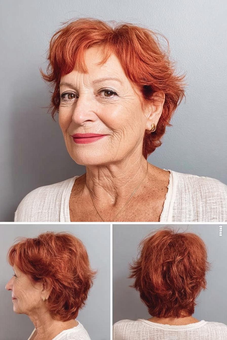 Bold Fiery Pixie Vibes