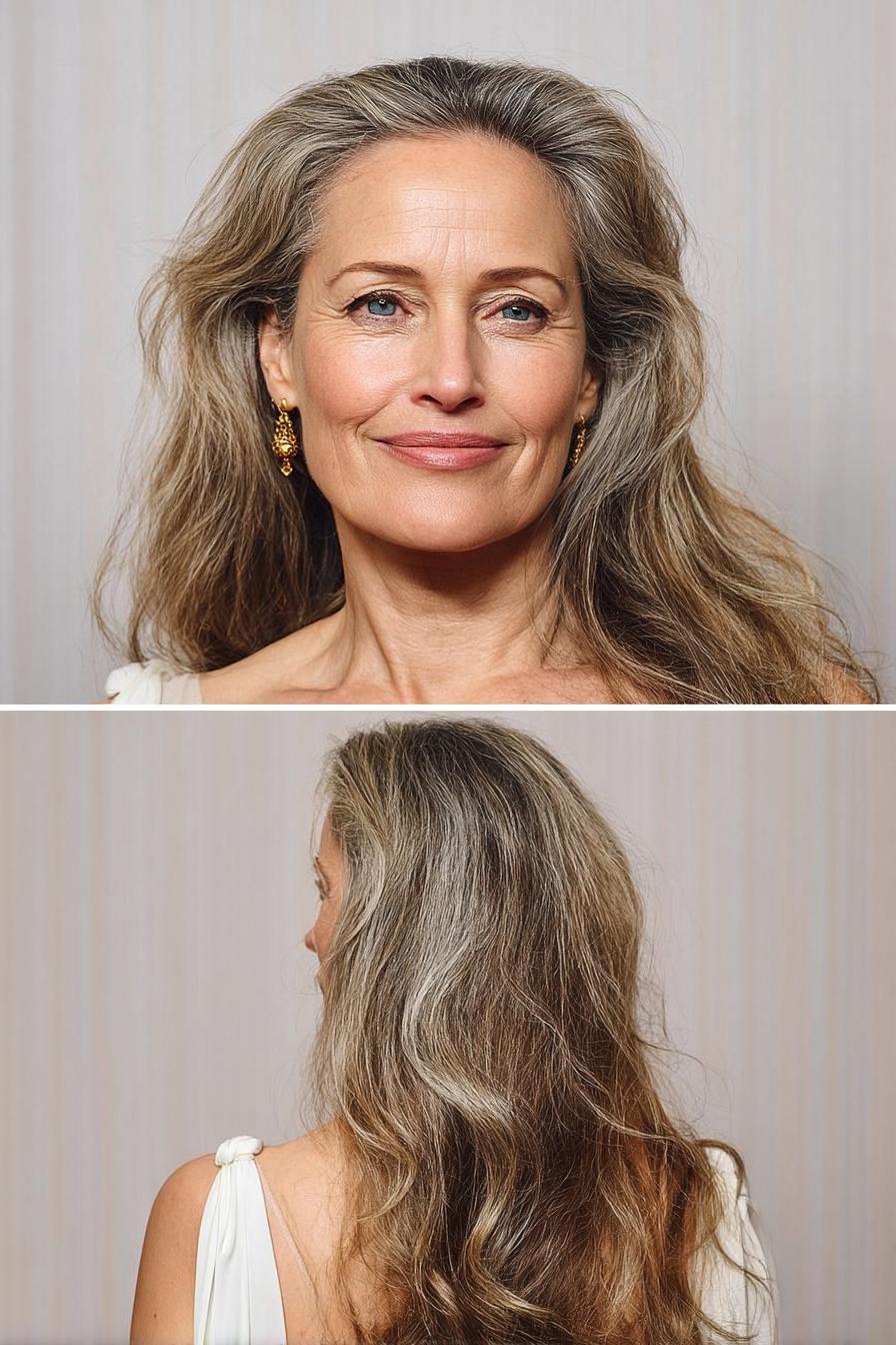 Silver Waves Flowing Gracefully