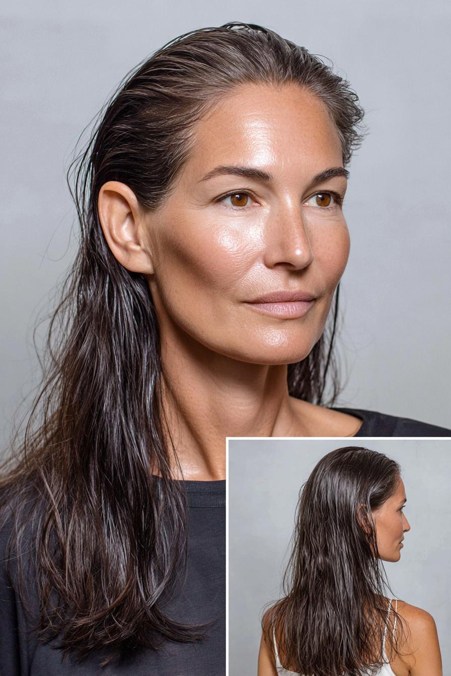 Sleek Wet Look Elegance