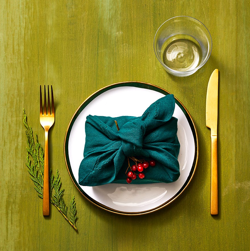 Furoshiki Wrap Table Setting furoshiki wrap table setting