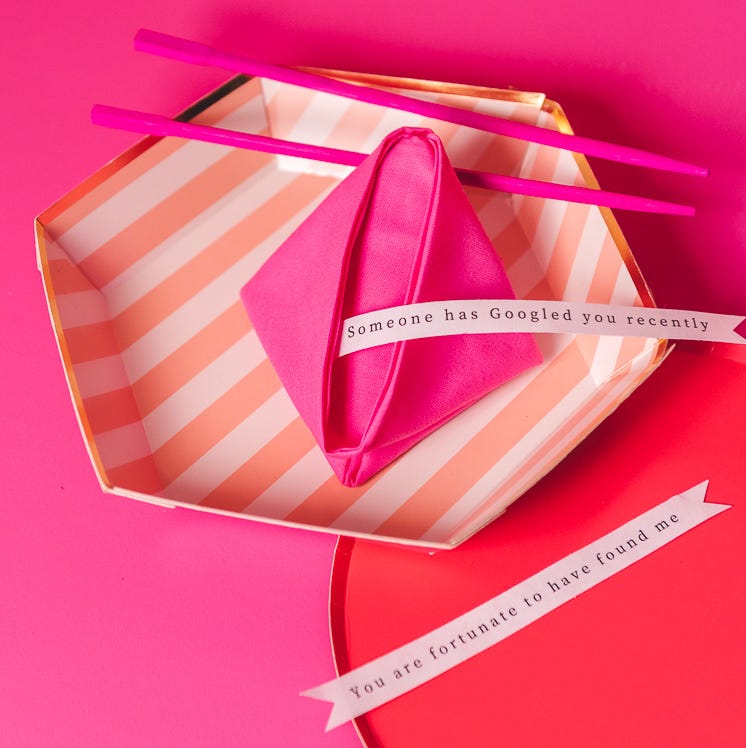 The Good Fortune Napkin, pink the good fortune napkin, pink